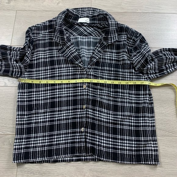 Aritzia Wilfred Free Camille Button Front Plaid Blouse - Picture 8 of 10